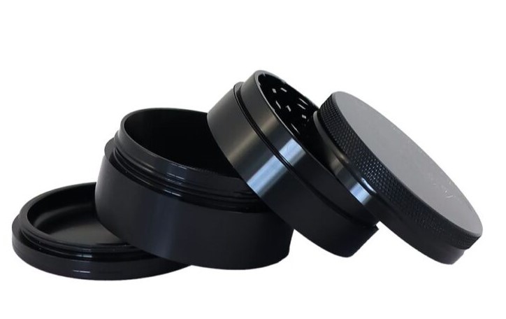 RAW Hammer Craft Medium Aluminium Grinder Black 4 Parts24